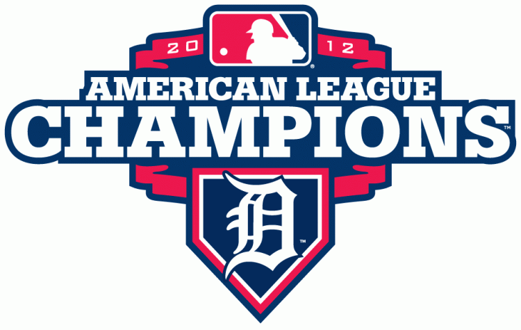 Detroit Tigers 2012 Champion Logo iron on transfers for clothing